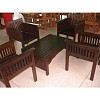 TEAK COFFEE TABLE SET WITH CHAIRS